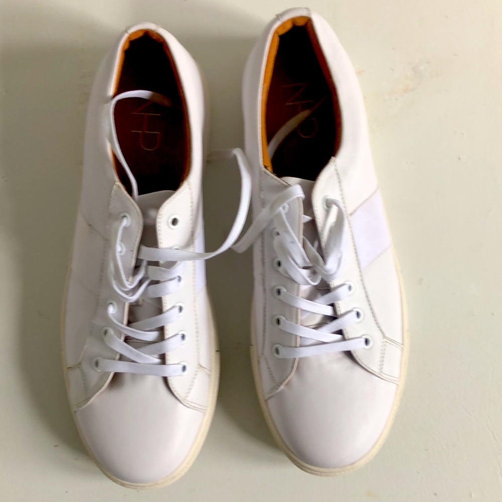 Brand-new NHP Alessio White Leather Men’s Sneakers, Size 12US, original box